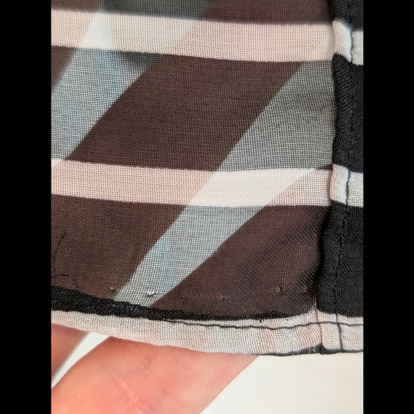 U.S Polo Association Black and White Striped Sleeveless Blouse - Picture 7 of 9